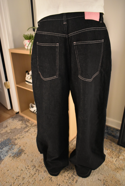 Raw Denim W/ Pink Stitching