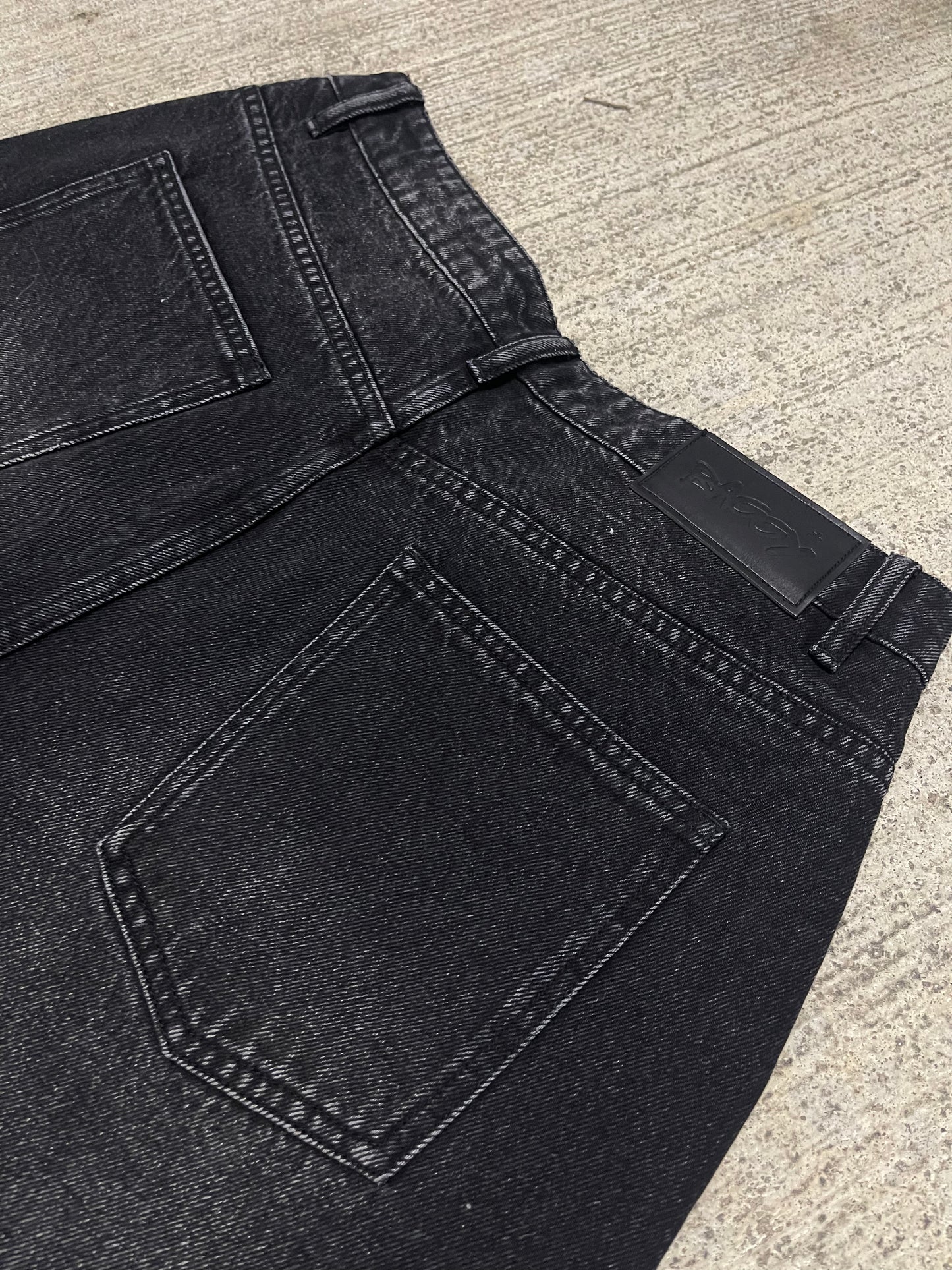 Washed Black Denim