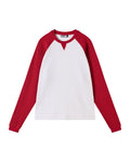 Red Contrast Waffle Knit