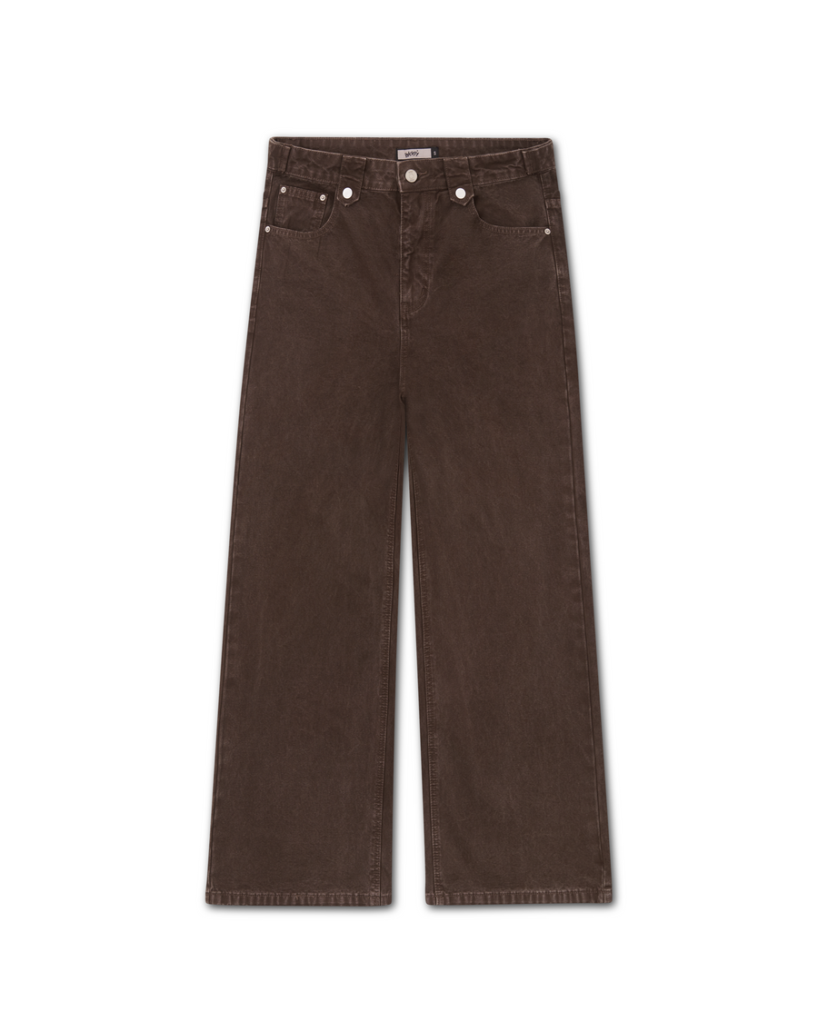 Dark Brown Bootcut Denim