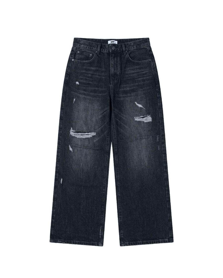 Bootcut Black Worn Denim
