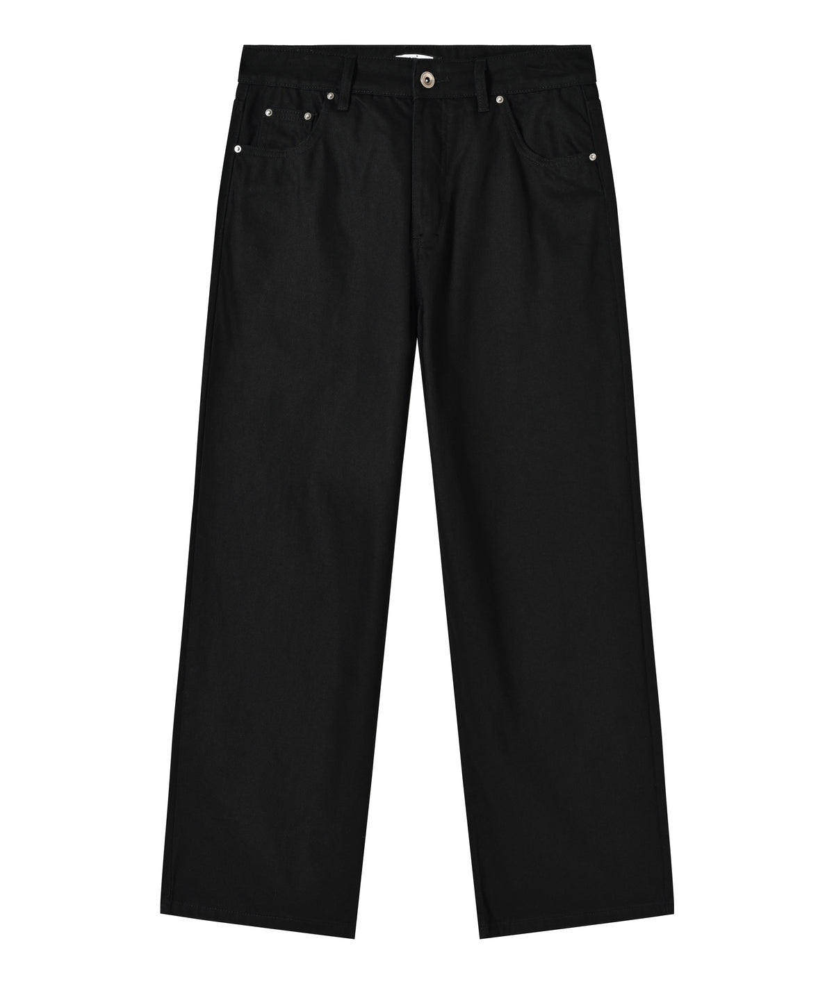 Black Wide-Leg Denim