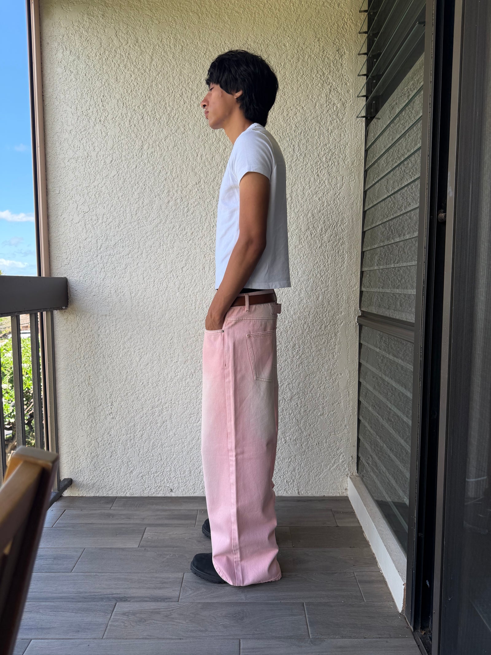 Pink Bootcut Denim