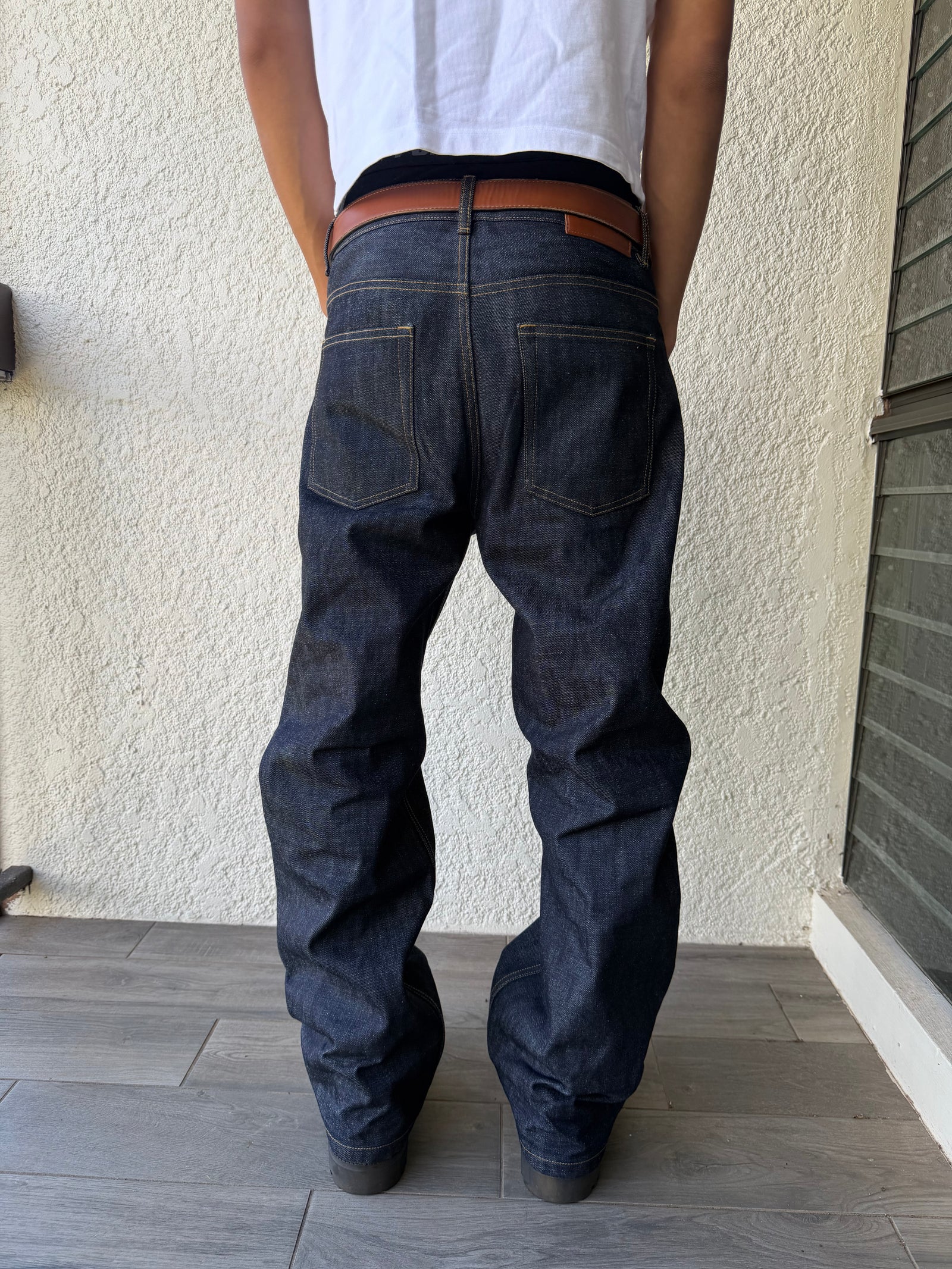 Blue Selvedge Straight Fit Denim