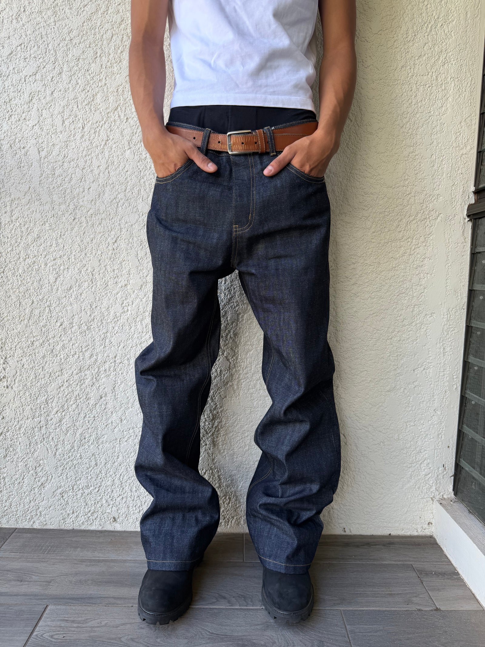 Blue Selvedge Straight Fit Denim