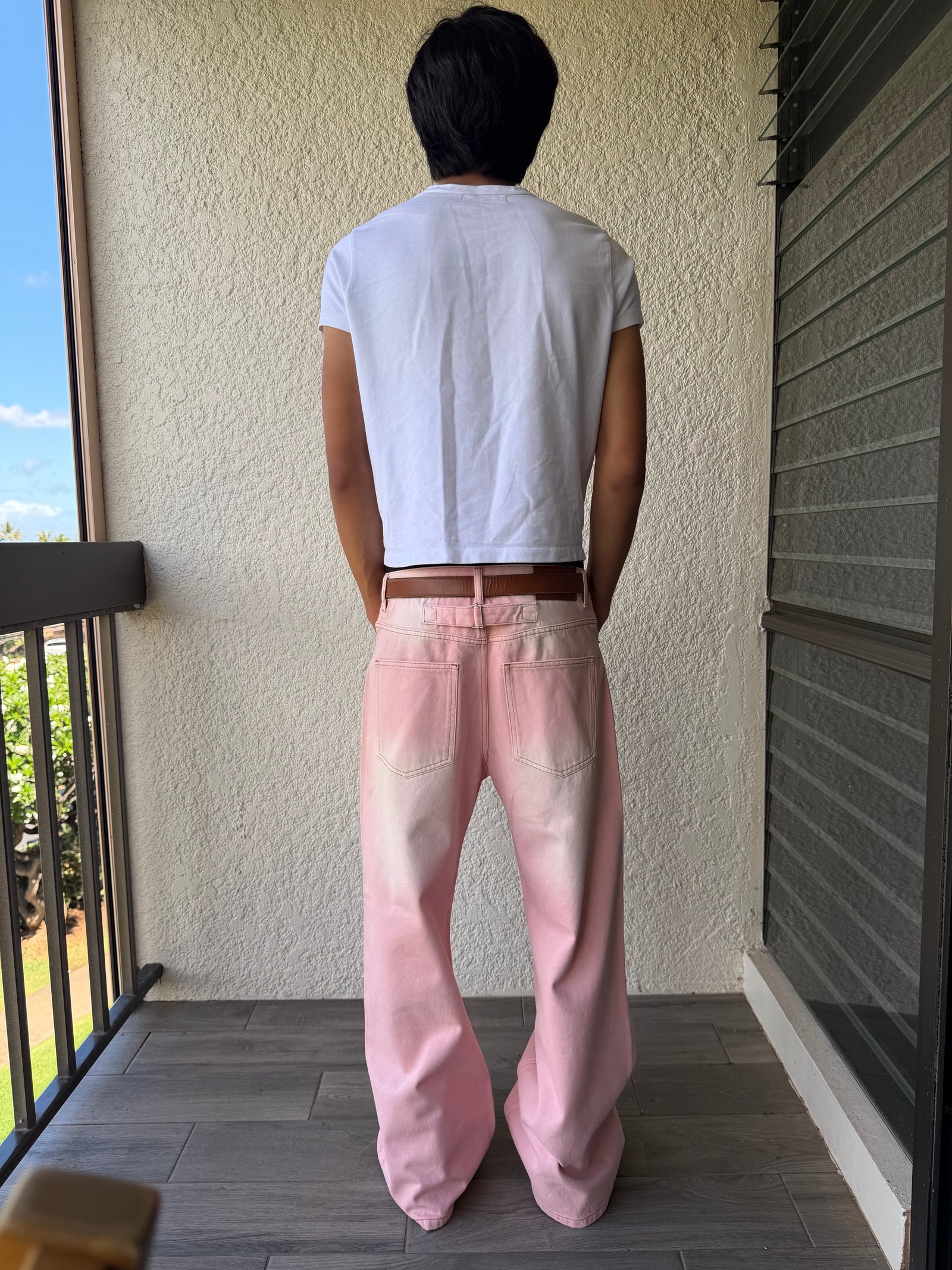 Pink Bootcut Denim
