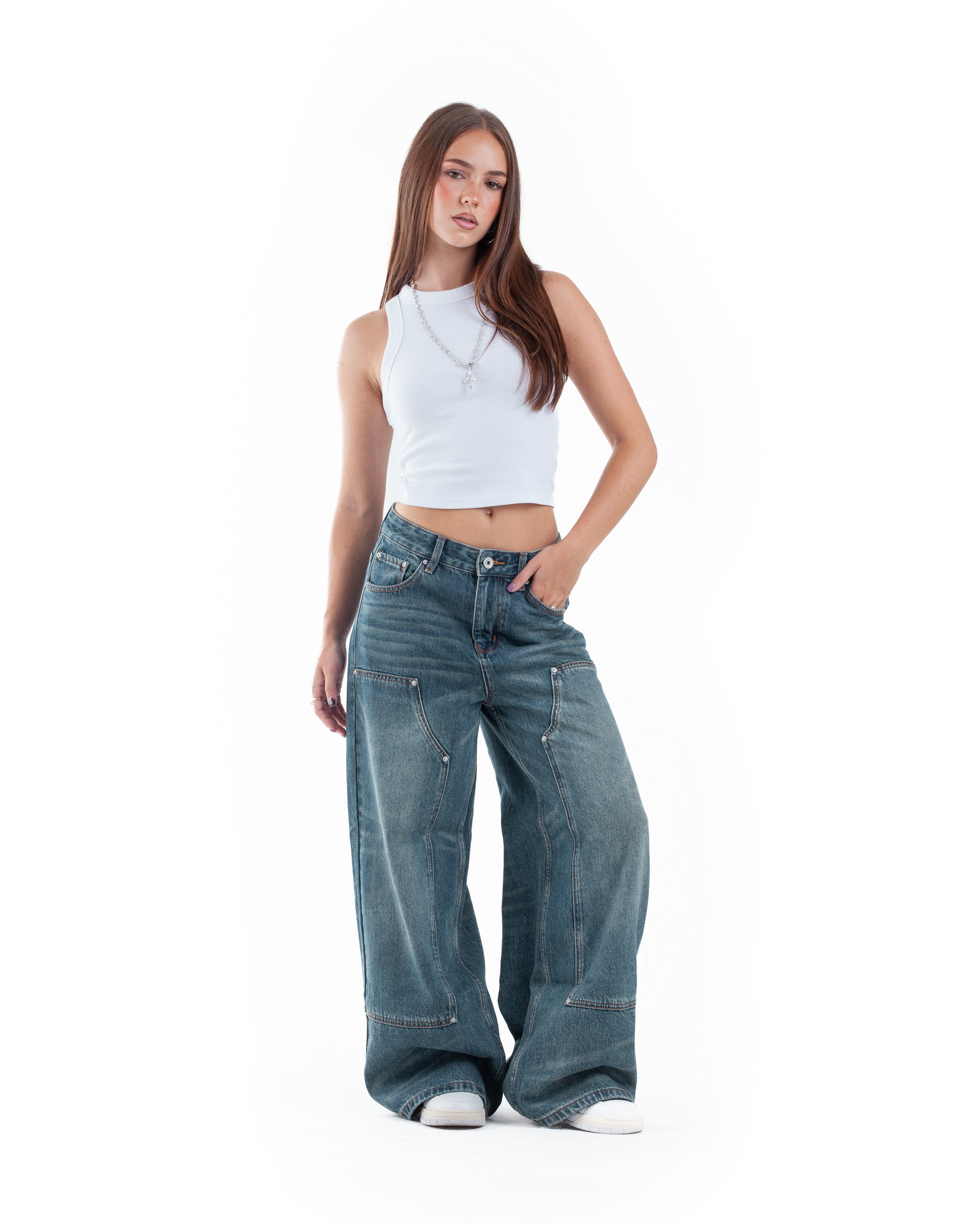 Blue Double Knee Denim