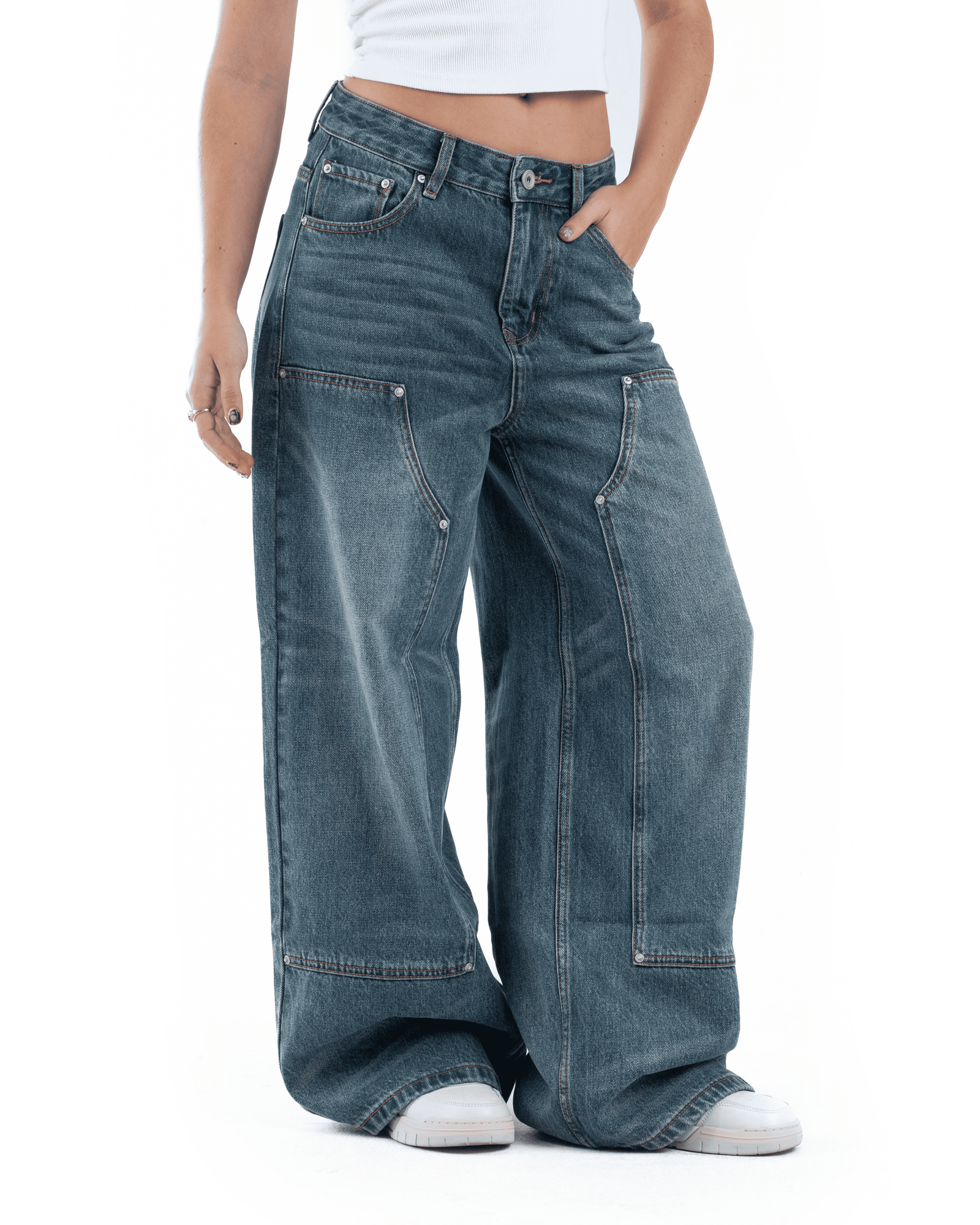 Blue Double Knee Denim