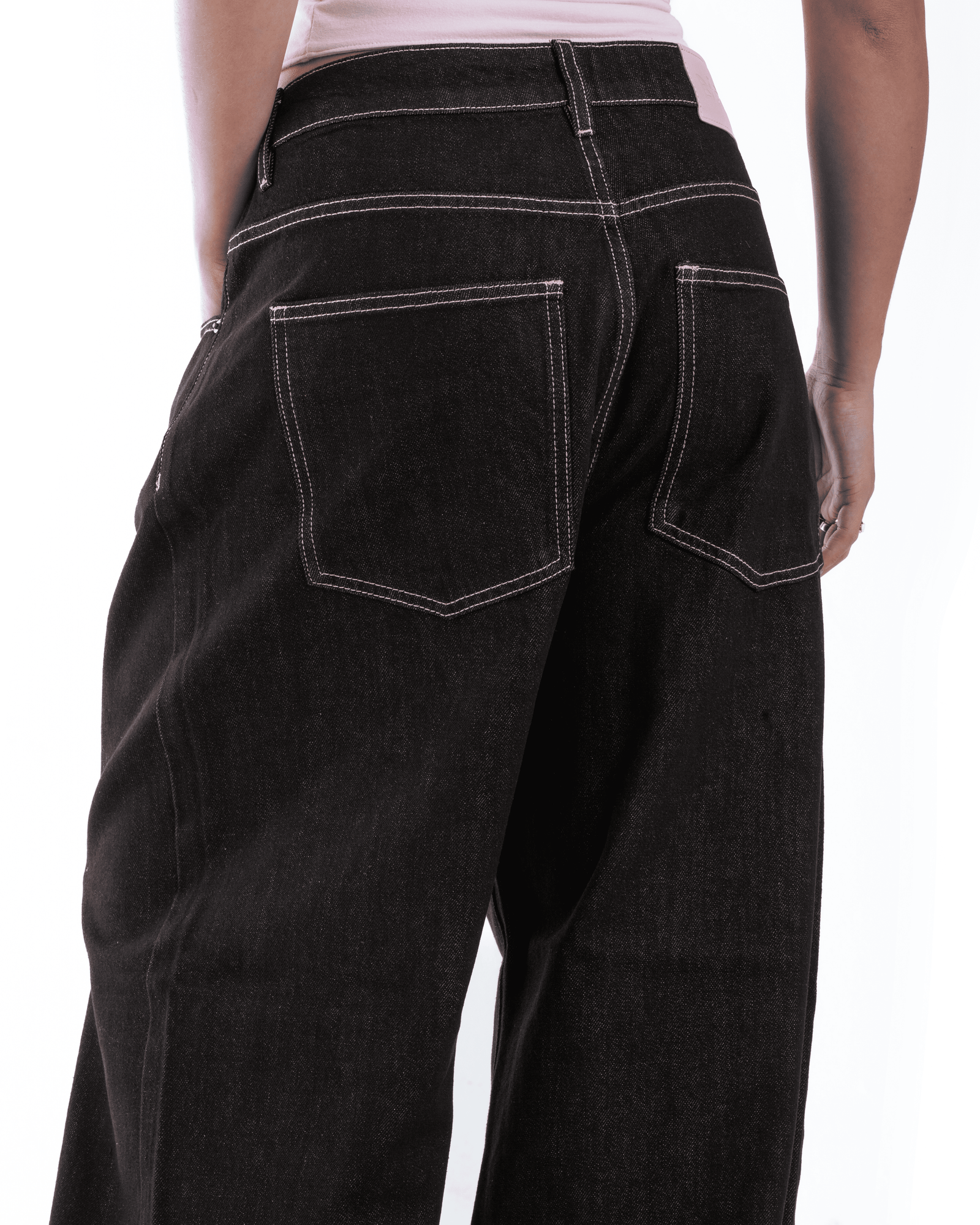 Raw Denim W/ Pink Stitching