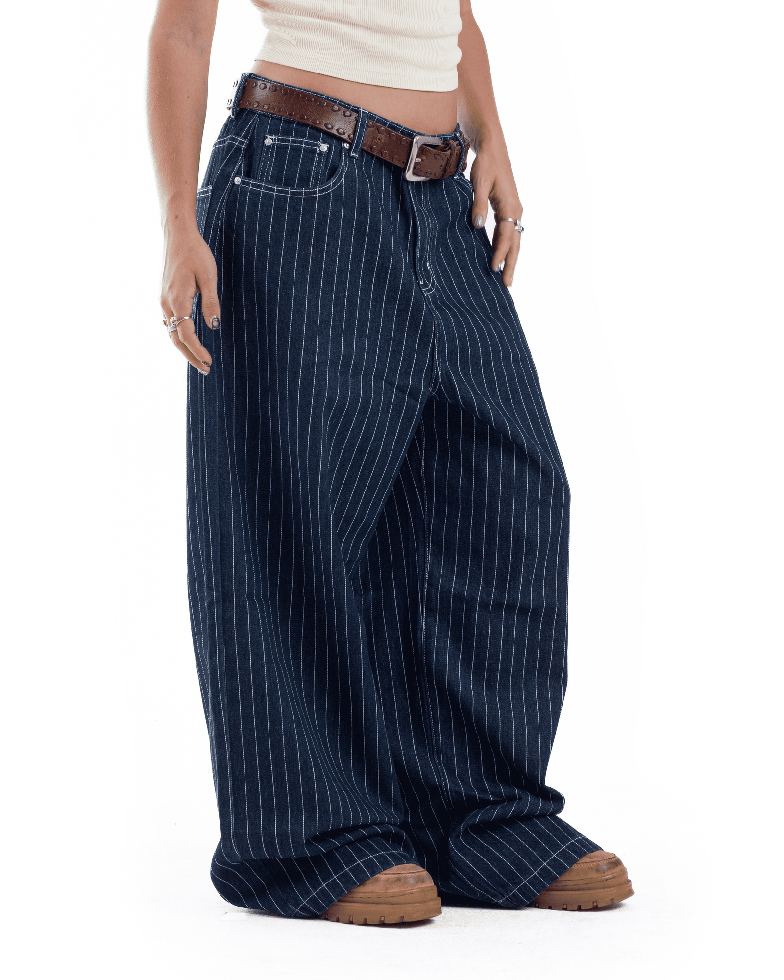 Blue Pintstripe Denim