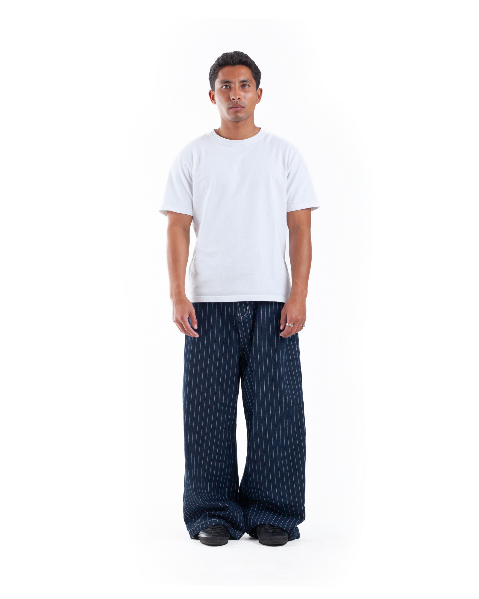 Blue Pintstripe Denim