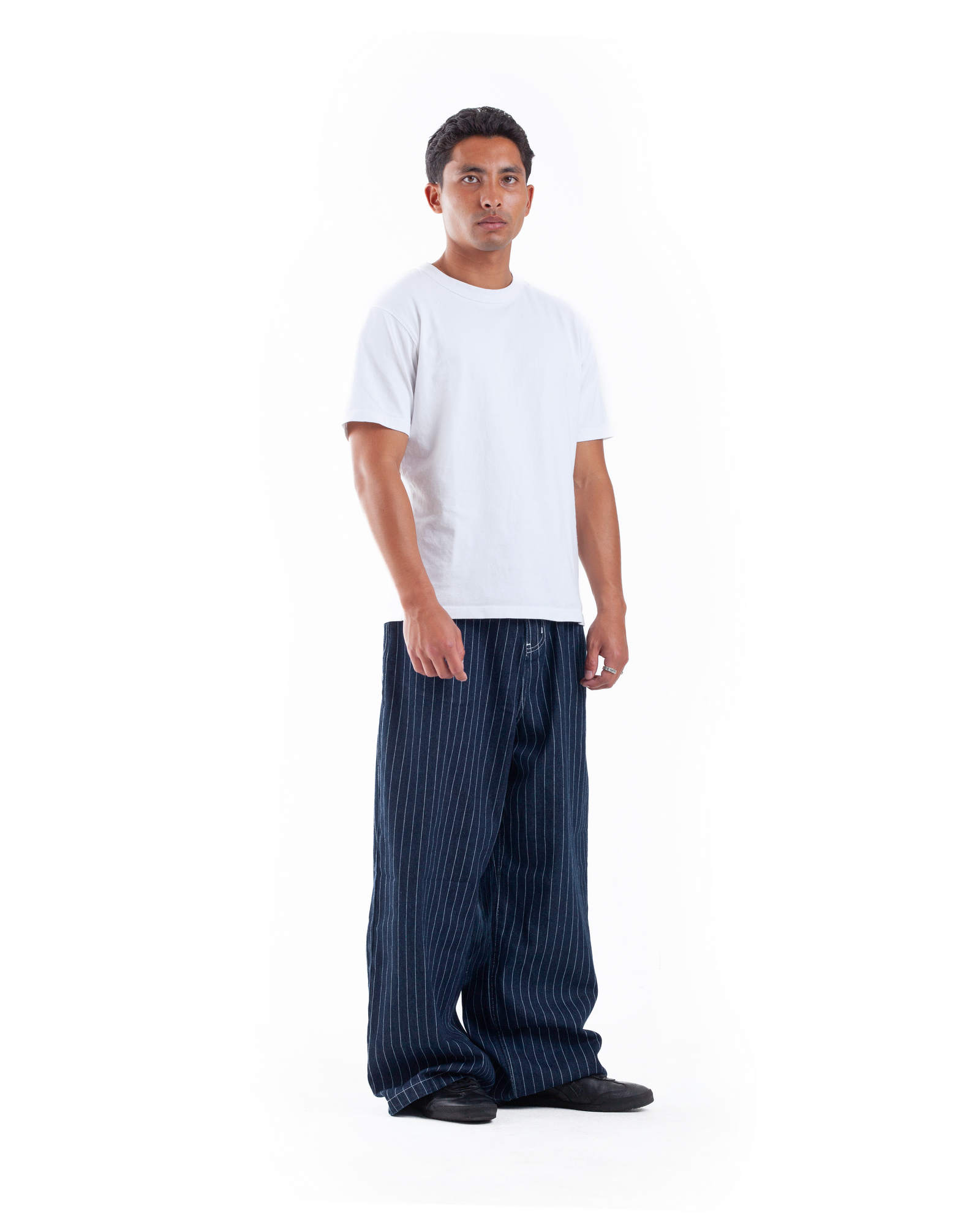 Blue Pintstripe Denim