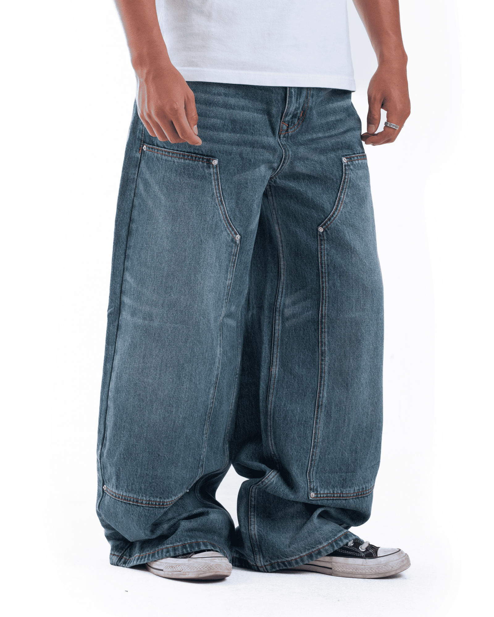 Blue Double Knee Denim