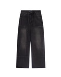 Black Double Knee Denim