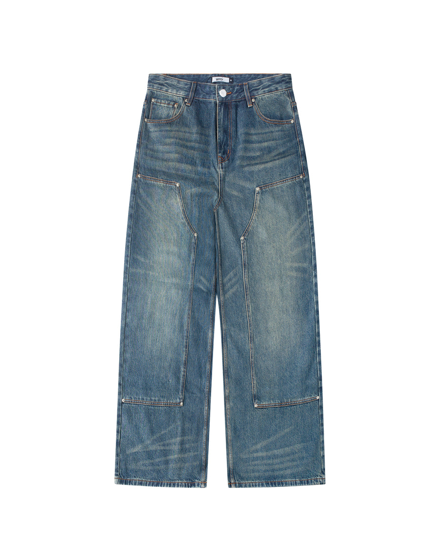 Blue Double Knee Denim