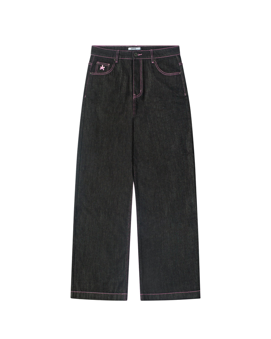 Raw Denim W/ Pink Stitching