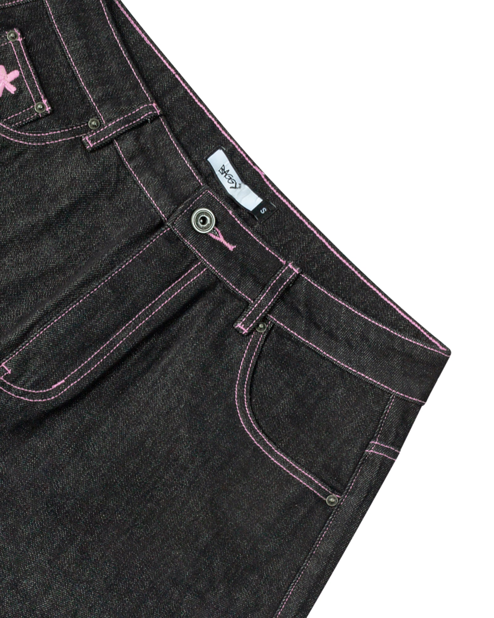Raw Denim W/ Pink Stitching