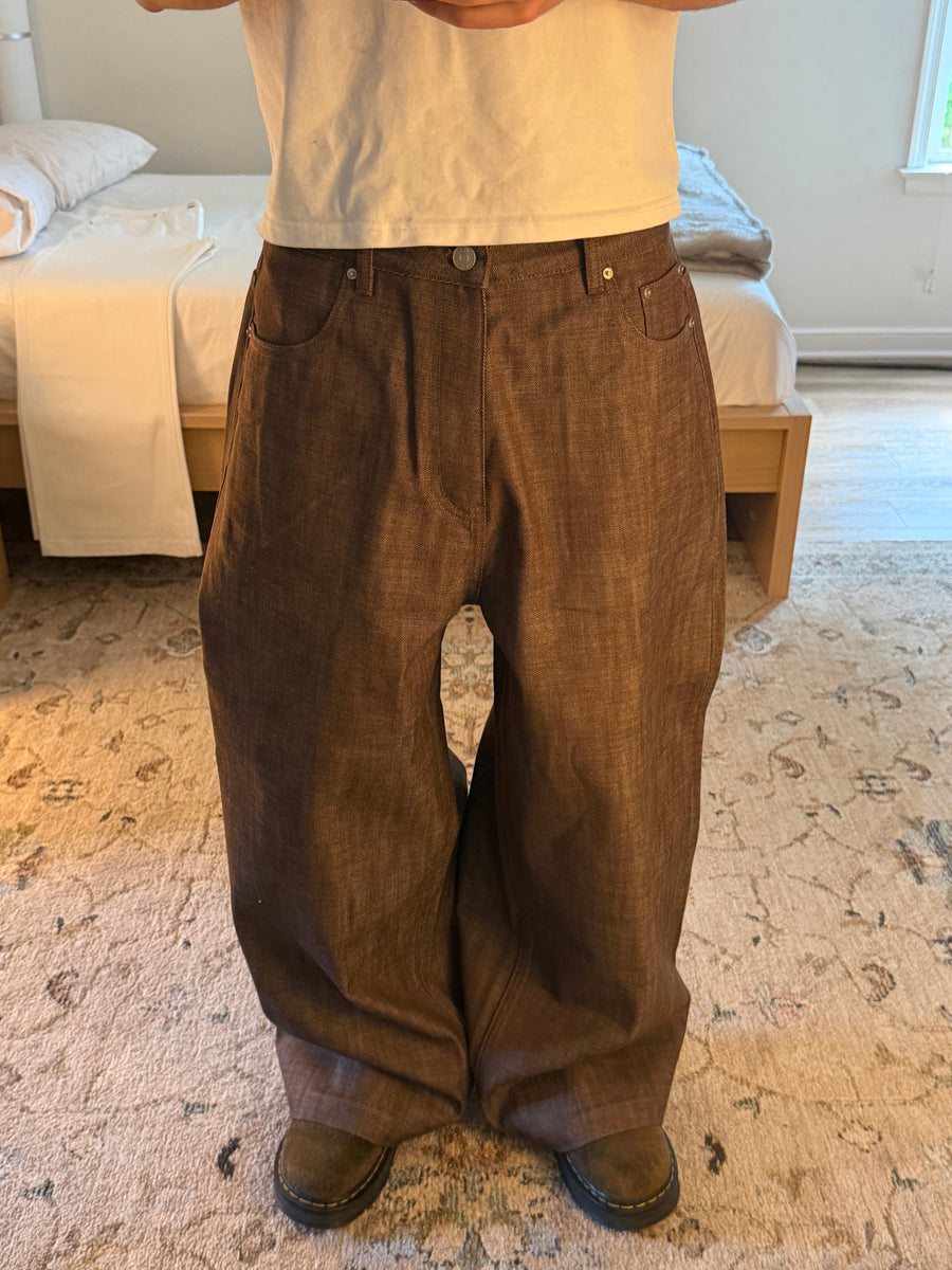 Brown Selvedge Denim