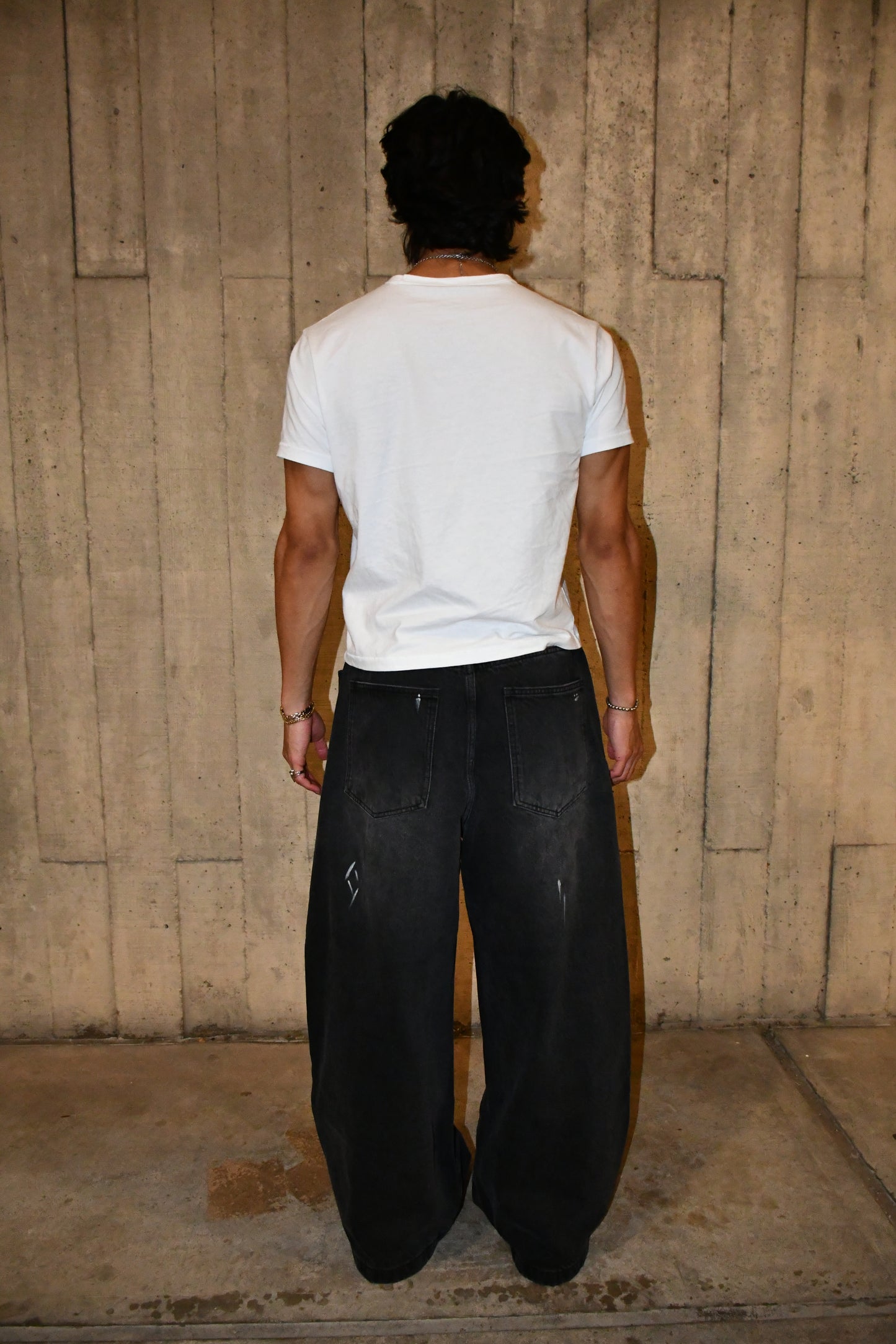 Black Paint Splatter Denim