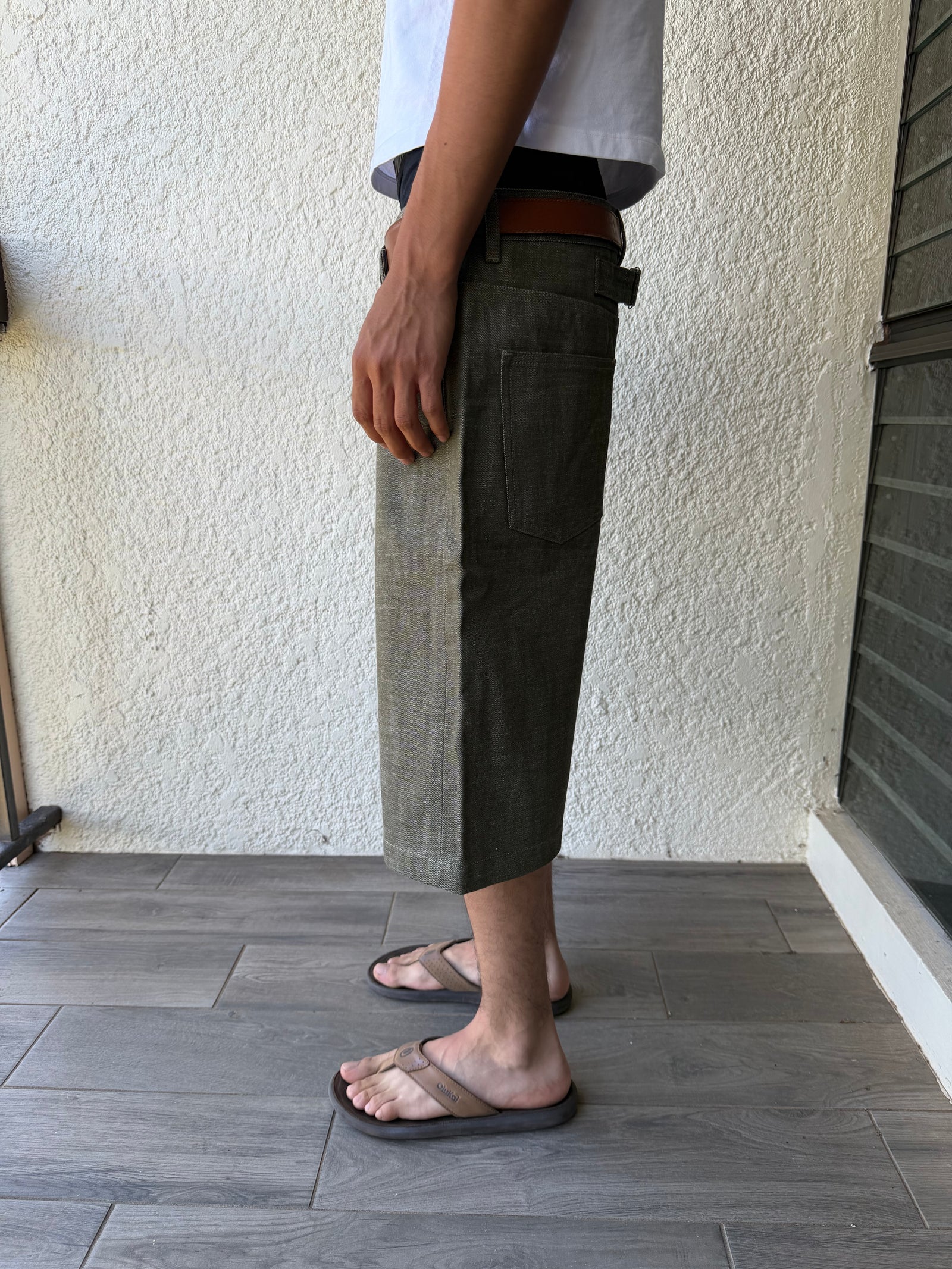 Green Selvedge Jorts