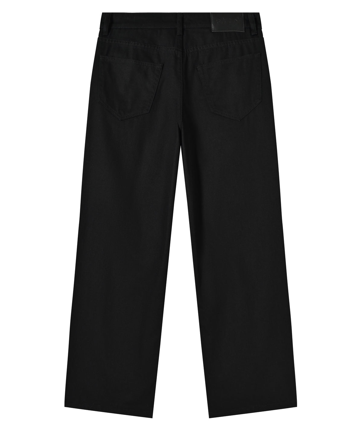 Black Wide-Leg Denim