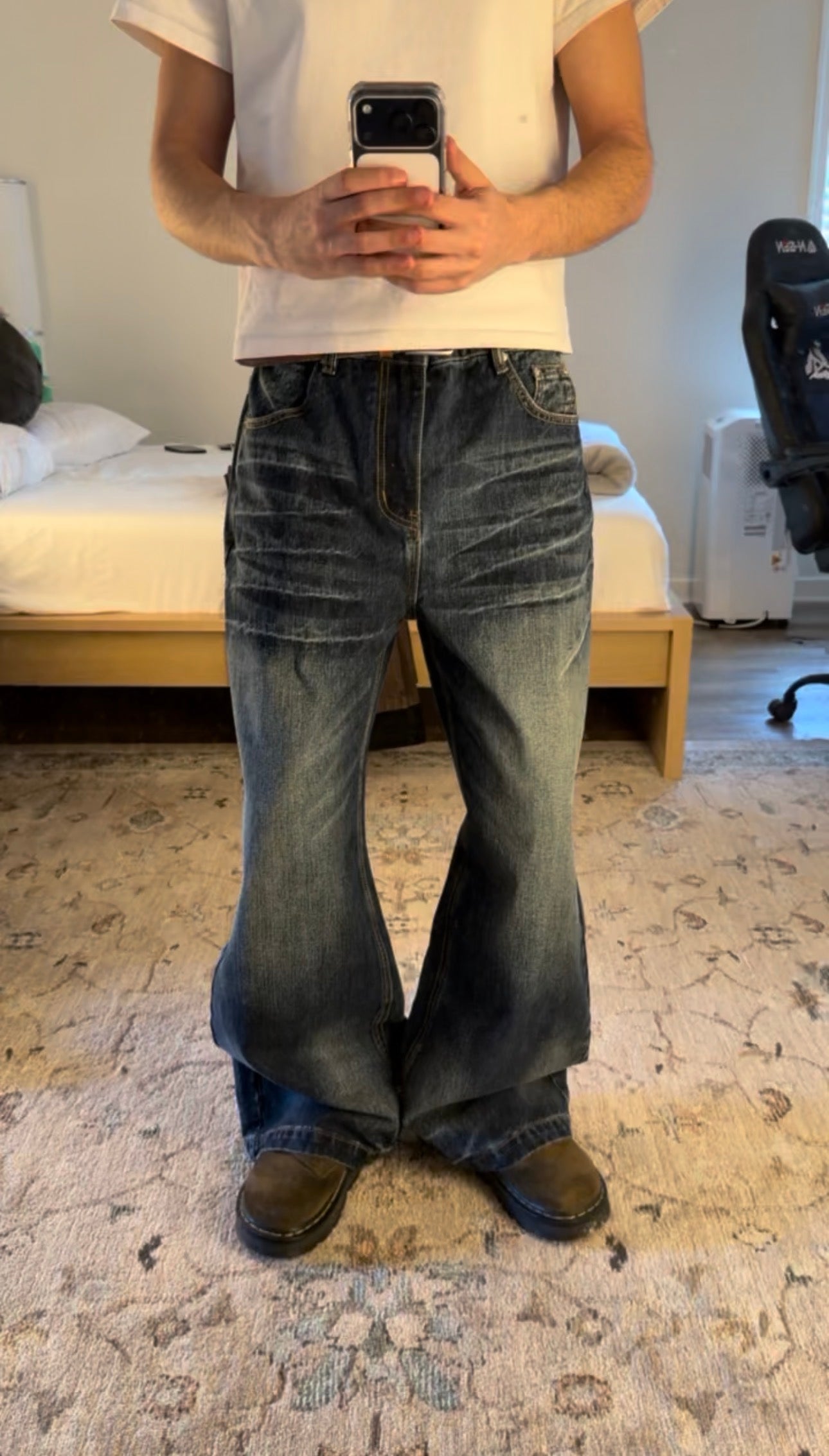 Dark Blue Bootcut Denim