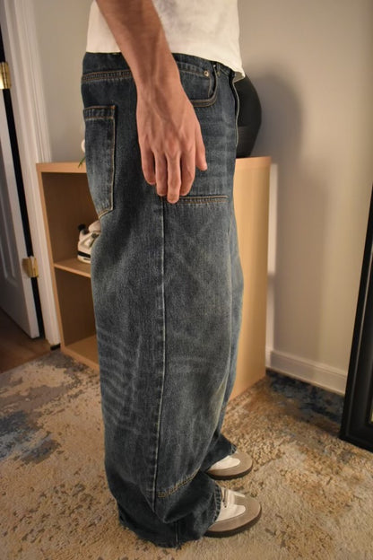 Blue Double Knee Denim