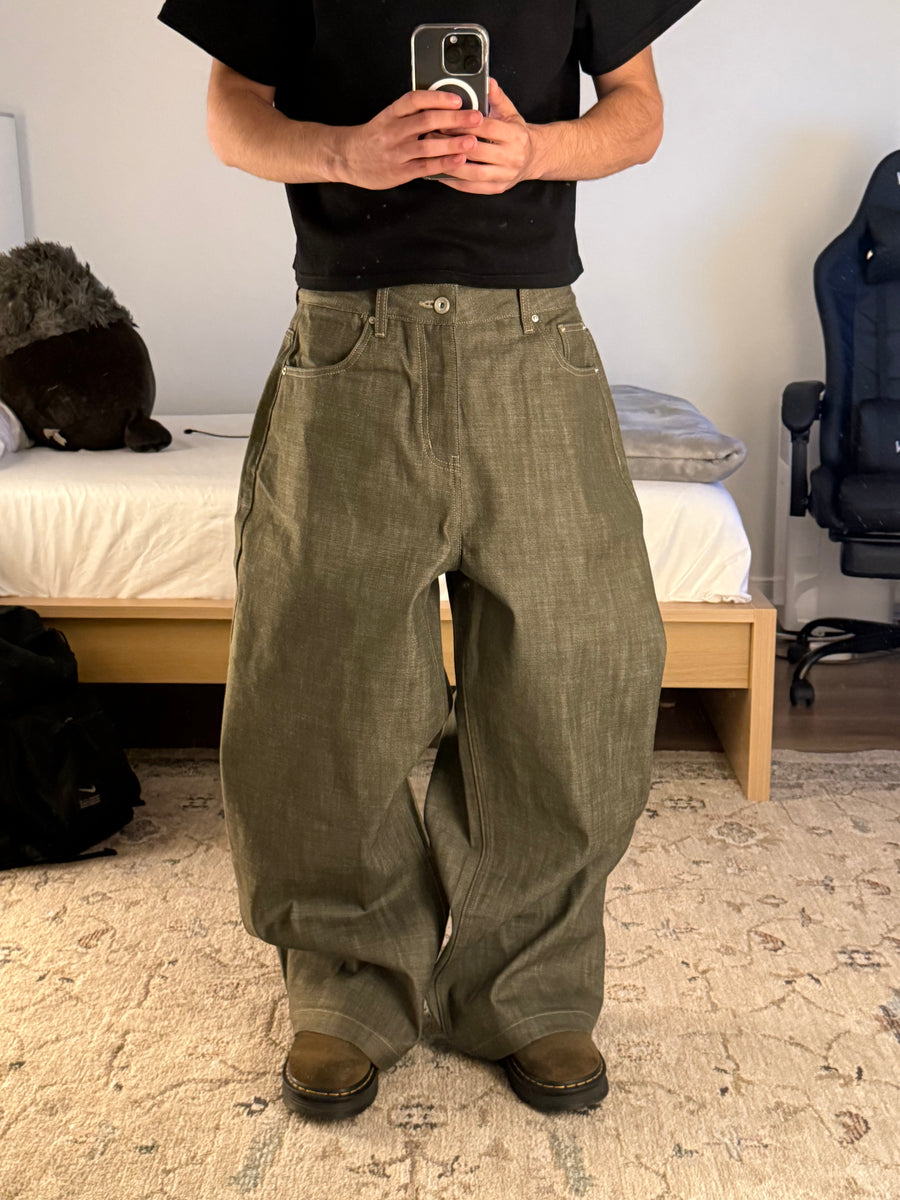 Green Selvedge Denim