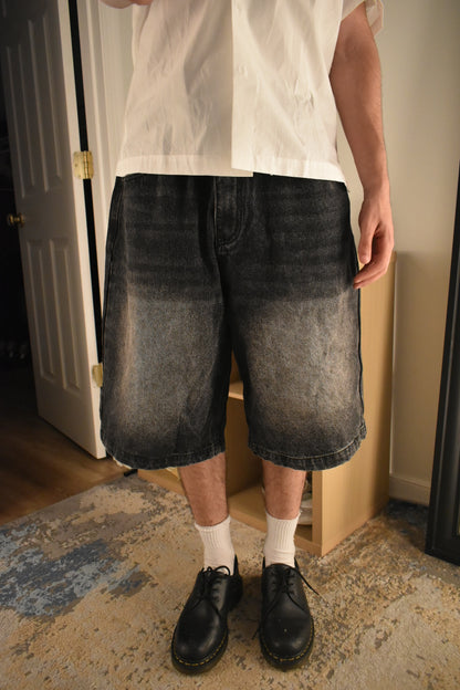 Black Denim Jorts