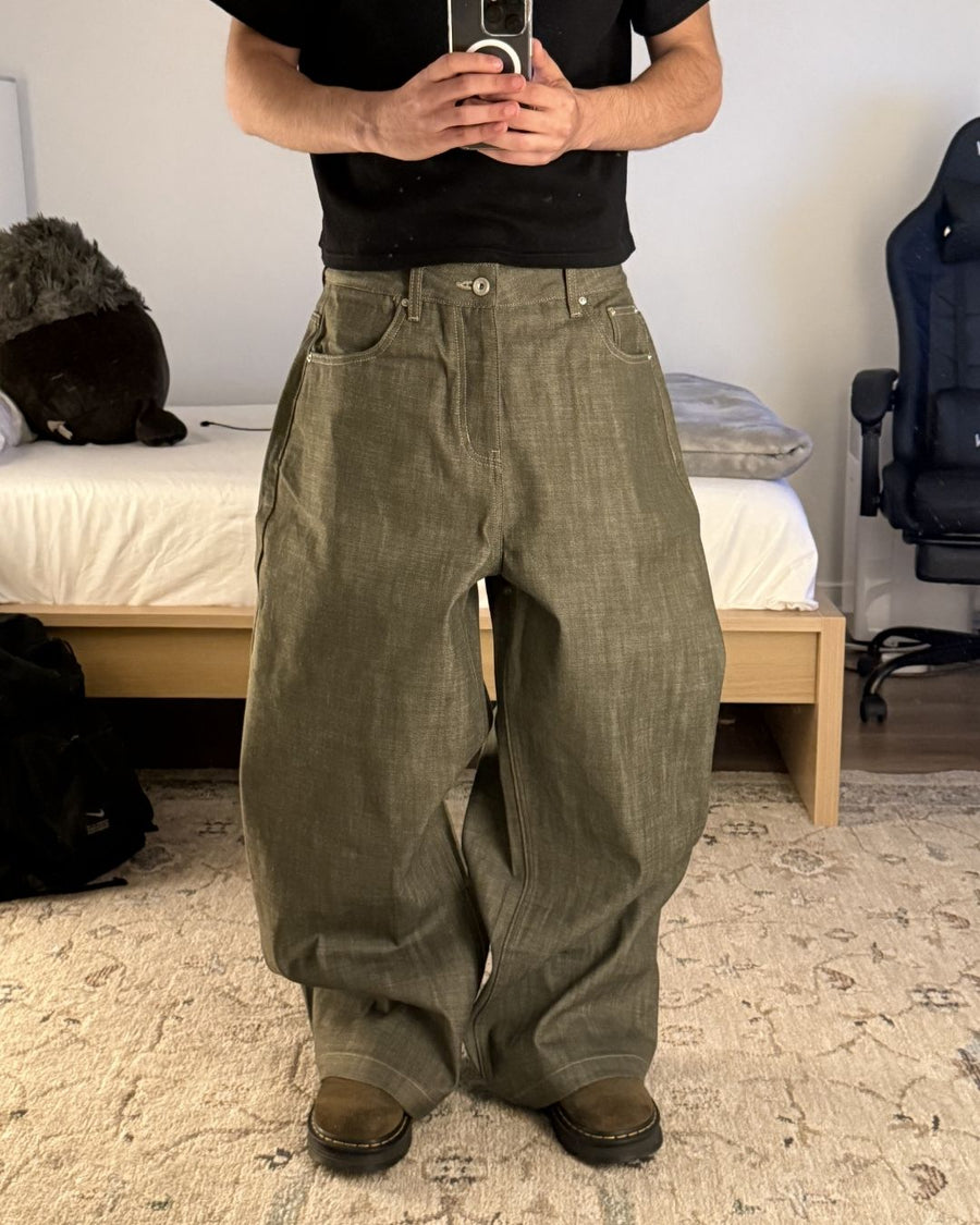 Green Selvedge Denim