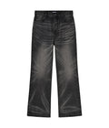 Archive Black Slub Bootcut Denim V2, front layflat