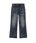 Archive Blue Slub Bootcut Denim V2, front layflat