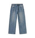Blue Wide Leg Denim Washed product photo
