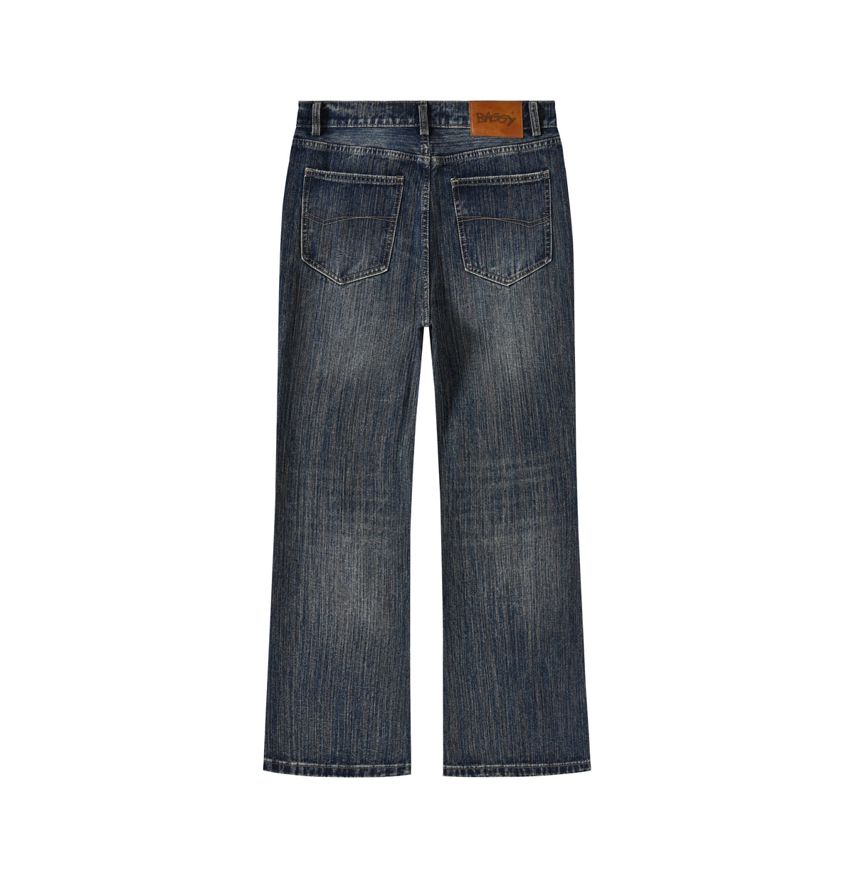Imprint Blue Slub Bootcut Denim product photo