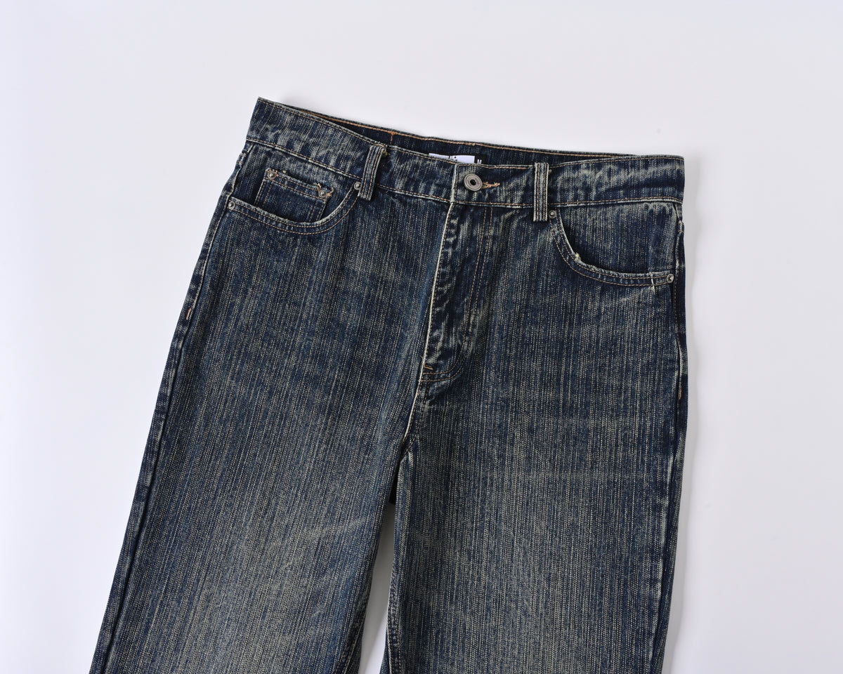 Imprint Blue Slub Bootcut Denim product photo