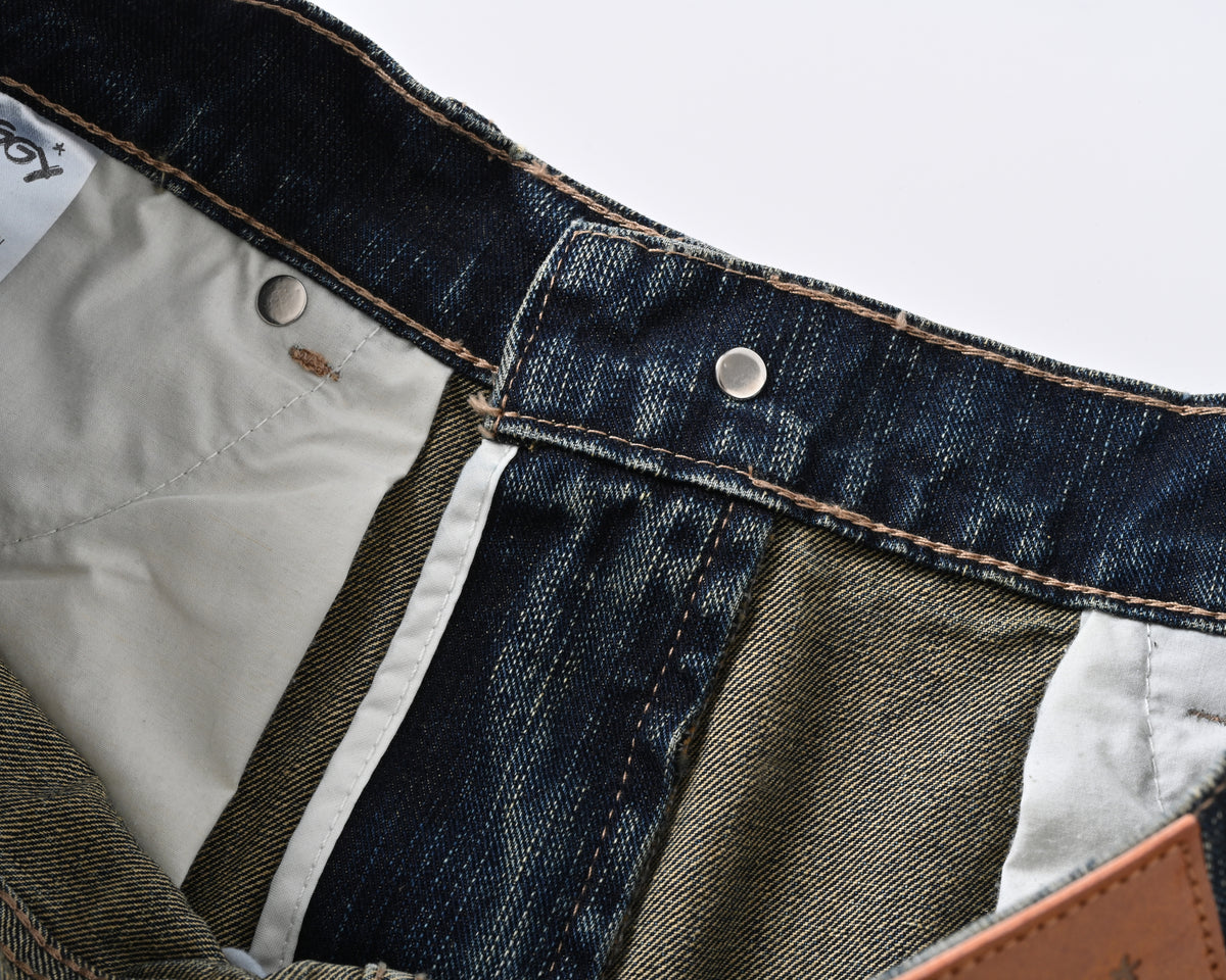 Imprint Blue Slub Bootcut Denim product photo
