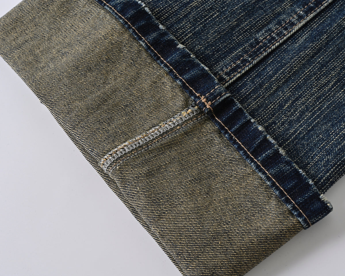 Imprint Blue Slub Bootcut Denim product photo