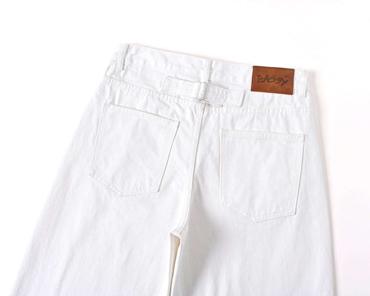 White Bootcut Selvedge Denim product photo
