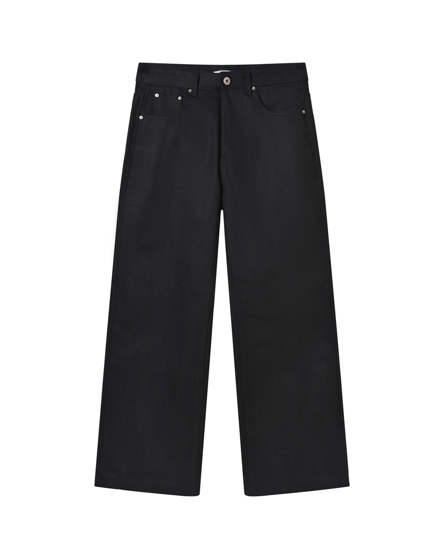 Black Selvedge Bootcut Denim V1 front