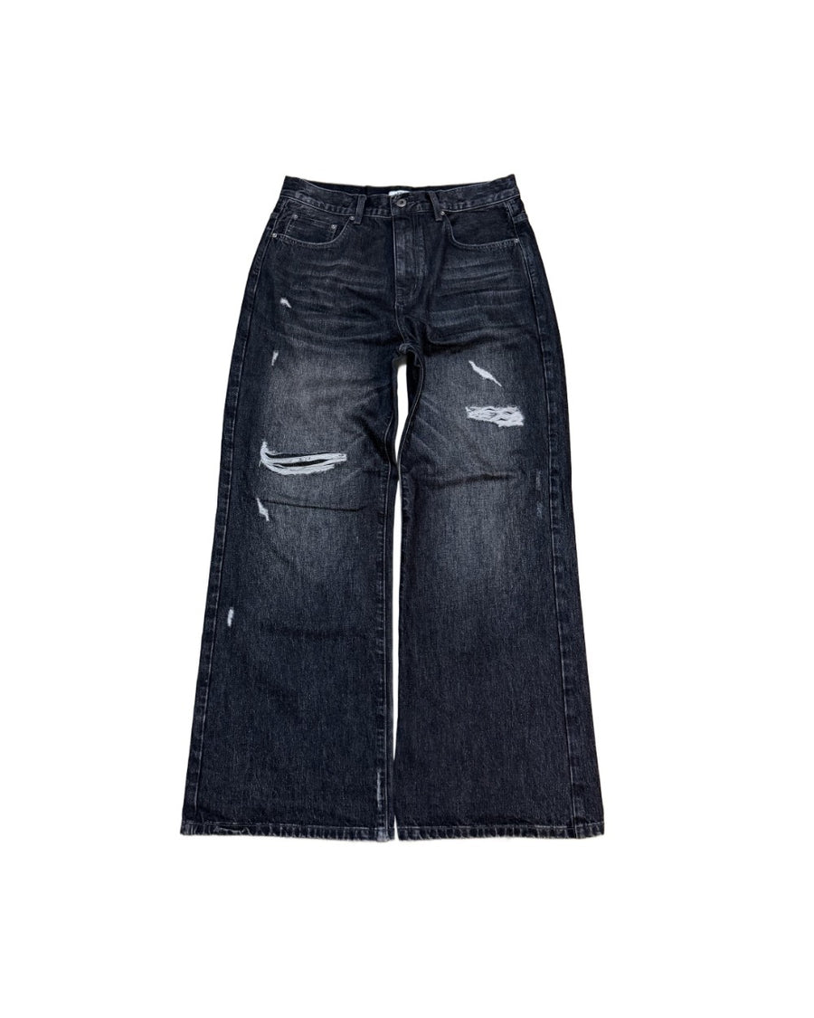 Bootcut Black Worn Denim