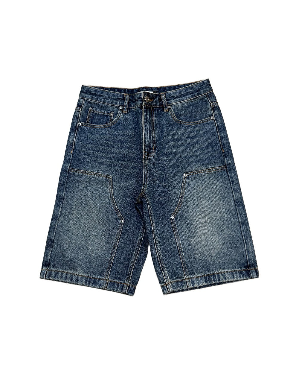 Blue Double Knee Jorts