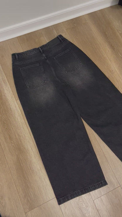 Washed Black Denim