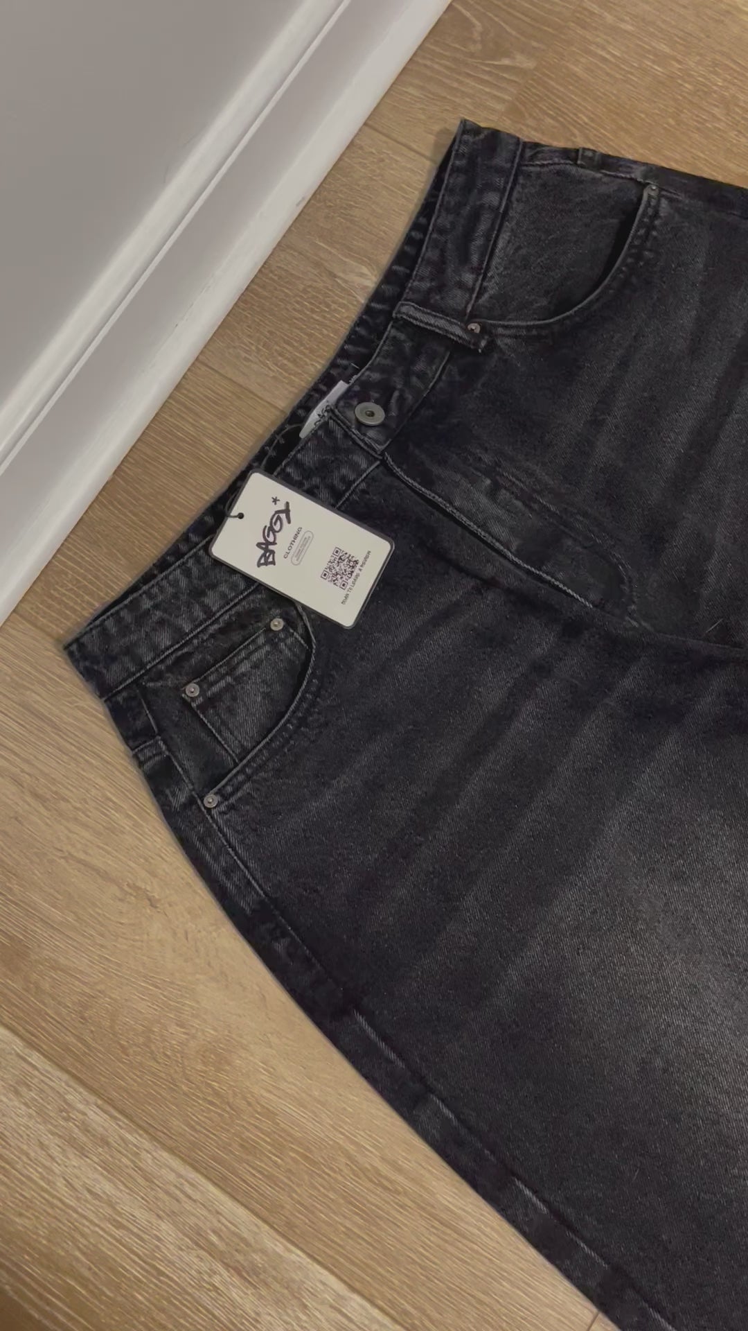 Washed Black Denim – BAGGY
